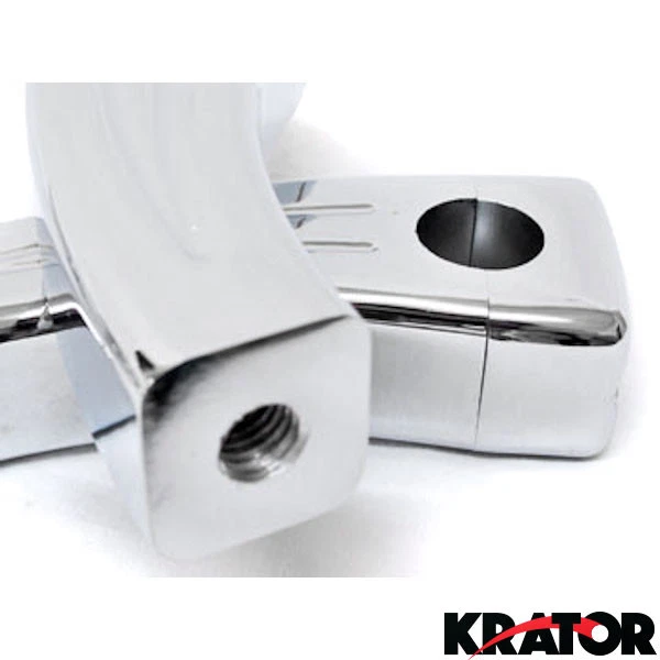 Elevadores de manillar de 1" cromados personalizados de 3,5" para Suzuki Marauder VZ 800 1600 Foto 3 de 3