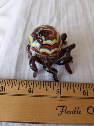 Lovely Miniature Art Glass Octopus Hand Blown - Picture 5 of 8
