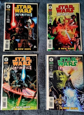 Dark Horse Comics Star Wars Infinities LOT complete 1 to 4 boarded and bagged 