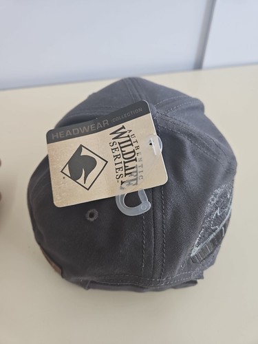 DRI DUCK Railroad Cap Adjustable Baseball Hat NEW Gray Train Track Rail Worker - Picture 3 of 8
