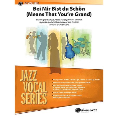 Alfred Bei Mir Bist Du Schon Means That You're Grand Jazz Vocal Bnd Grd 3.5 Set