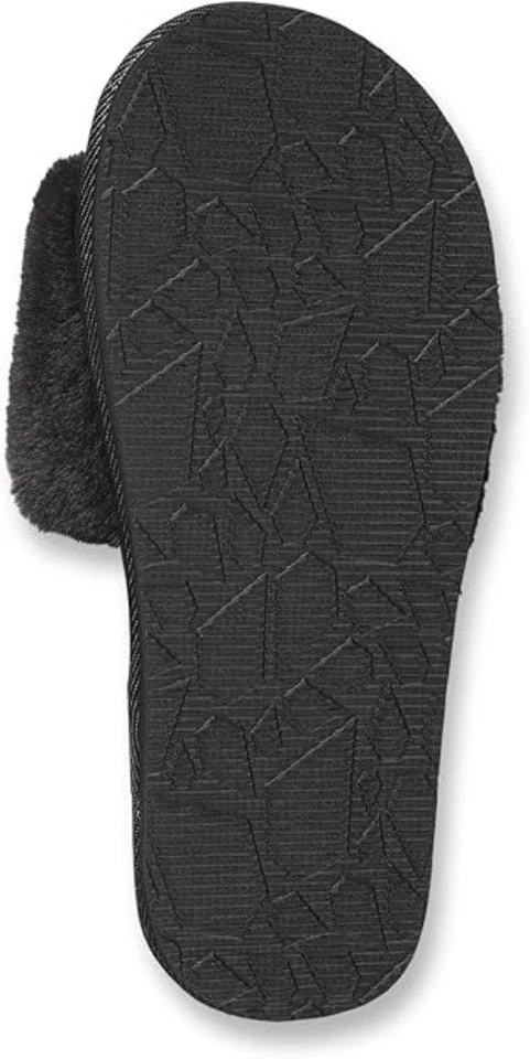 Volcom Lived in Lounge Slide Slippers Black Zebra Stripes Girl's Size 5 Big Kid - Image 4 of 4