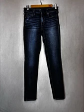 American Eagle Jeans Womens 8 Long Blue Denim Jeggings Next Level Stretch