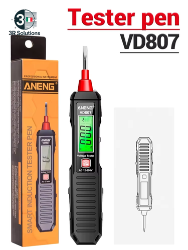 Tester Penna Elettrica Intelligente ANENG VD807 Sensore NCV AC 12-300V LED - Zdjęcie 9 z 14