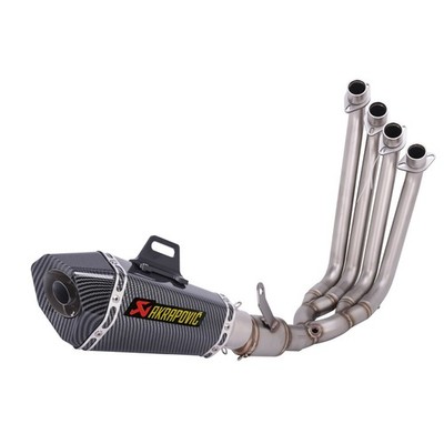 For Honda CBR650R CB650R 2024-2026 Black Full System Exhaust Header Muffler Pipe