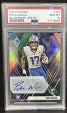 2023 PANINI PHOENIX AUTO-GREEN #200 PUKA NACUA 6/10 PSA 10