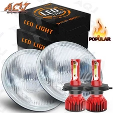 Pair 7 inch Round Led Headlights Lamp Housing for Chevrolet Blazer 1969-1974