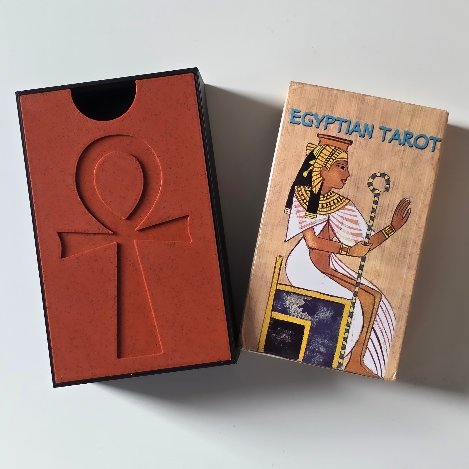 Egyptian Tarot, Pitois, Alasia with presentation case