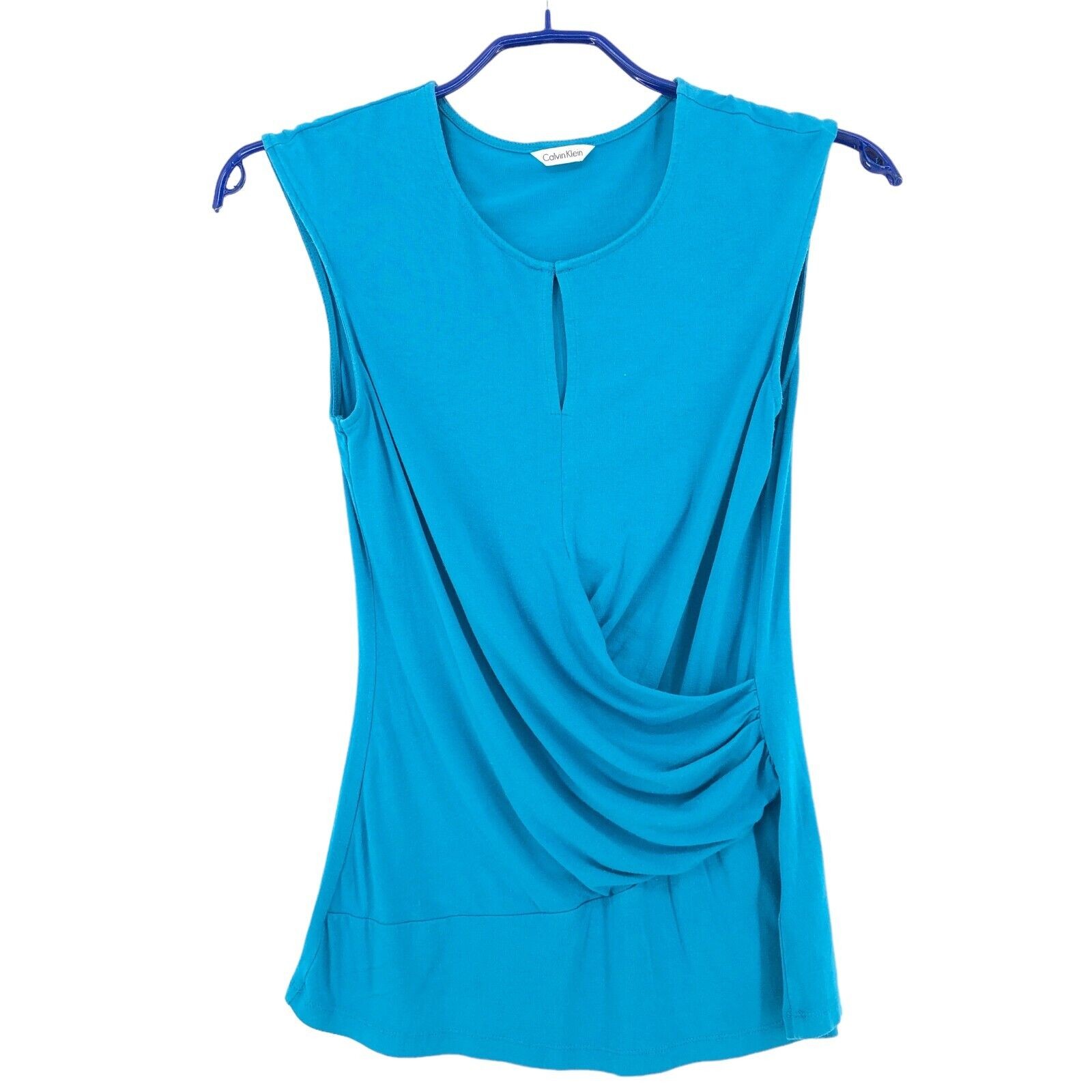 CALVIN KLEIN Camiseta De Cuello Redondo Acampanada Para Mujer Talla S