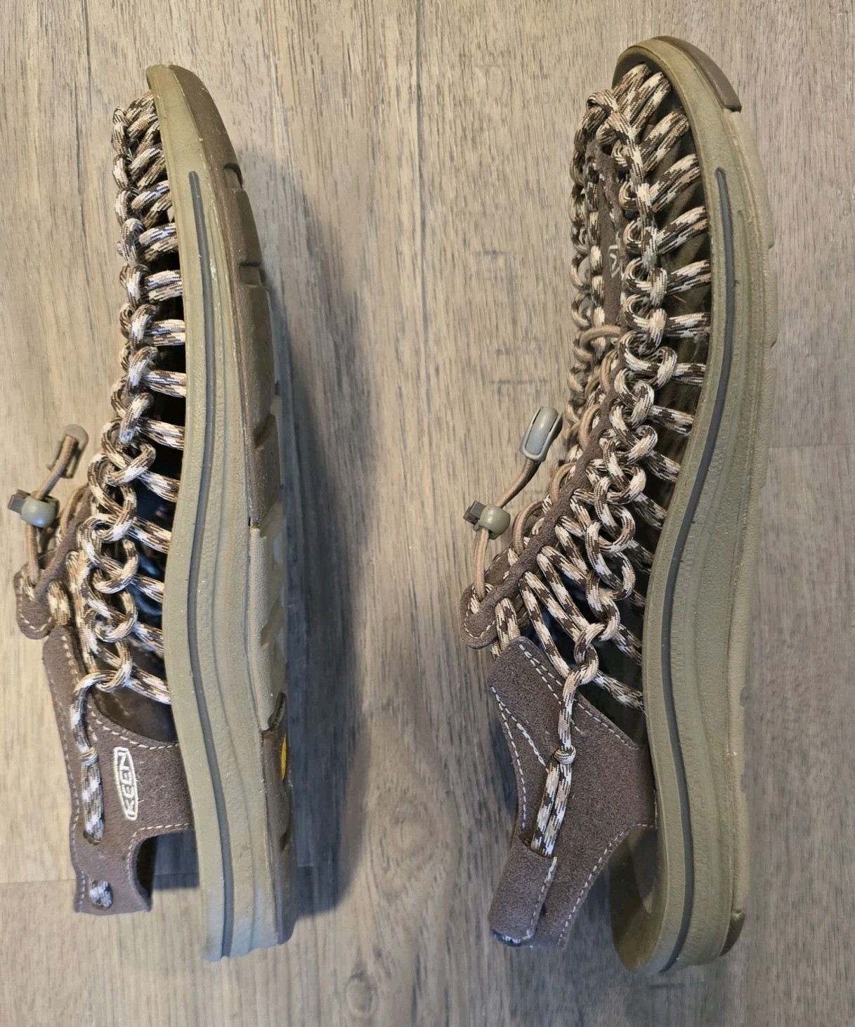 Keen Uneek Tan sandalo fronte mare uomo taglia 10