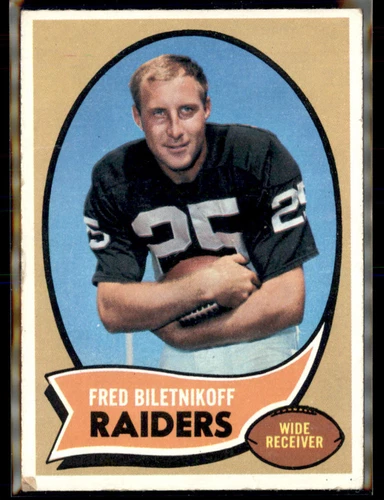 1970 Topps #85 Fred Biletnikoff (wrinkle/crease)