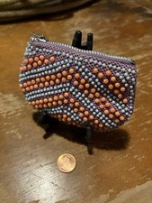 vintage beaded coin purse with made in Hong Kong during the 1960s or 1970