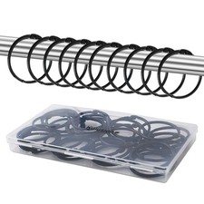 36Pcs Shower Curtain Rings, Rust-Resistant Metal round Shower Hooks for Bathroom