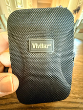 Vivitar Black Nylon Padded Compact Camera Case/Pouch w/ Strap Zipper Closure