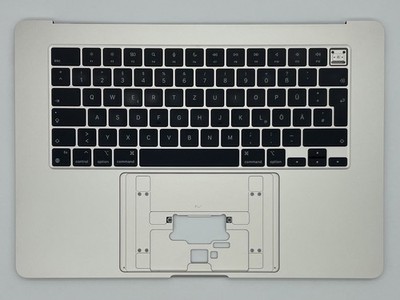 DE Original Topcase MacBook Air 15''M2 2023 QWERTZ Tastatur Akku A2941 PolarStein