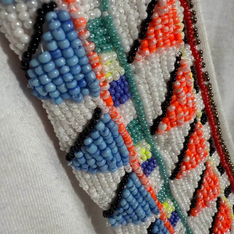 Milly Cabana Beaded Tie Waist Cover Up Tunic/Swim Top Women's Size Small White - Image 2 of 4