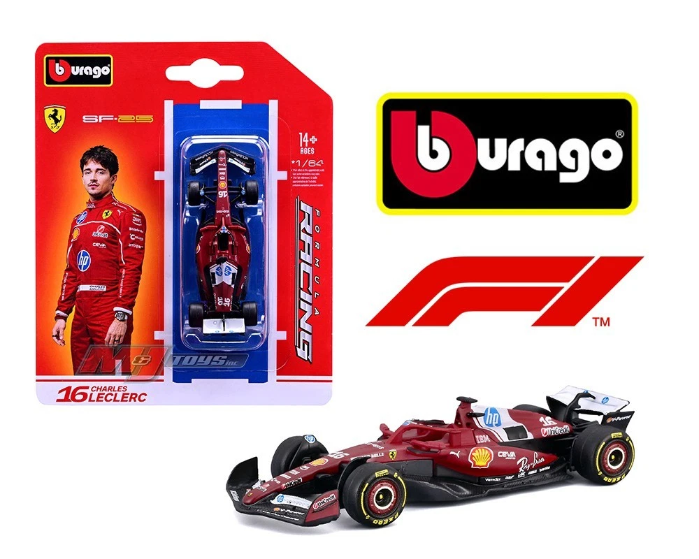 Bburago F1 2025 Ferrari SF-25 #16 Charles Leclerc 1/64 | eBay