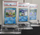 PSA 10 Sequential Squirtle Wartortle Blastoise CLK Japanese Pokemon Set