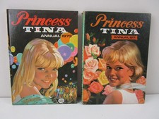 Vintage Princess Tina Annuals 1971 and 1973