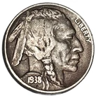 1938-D BUFFALO NICKEL VERY FINE-FREE USA SHIPPING