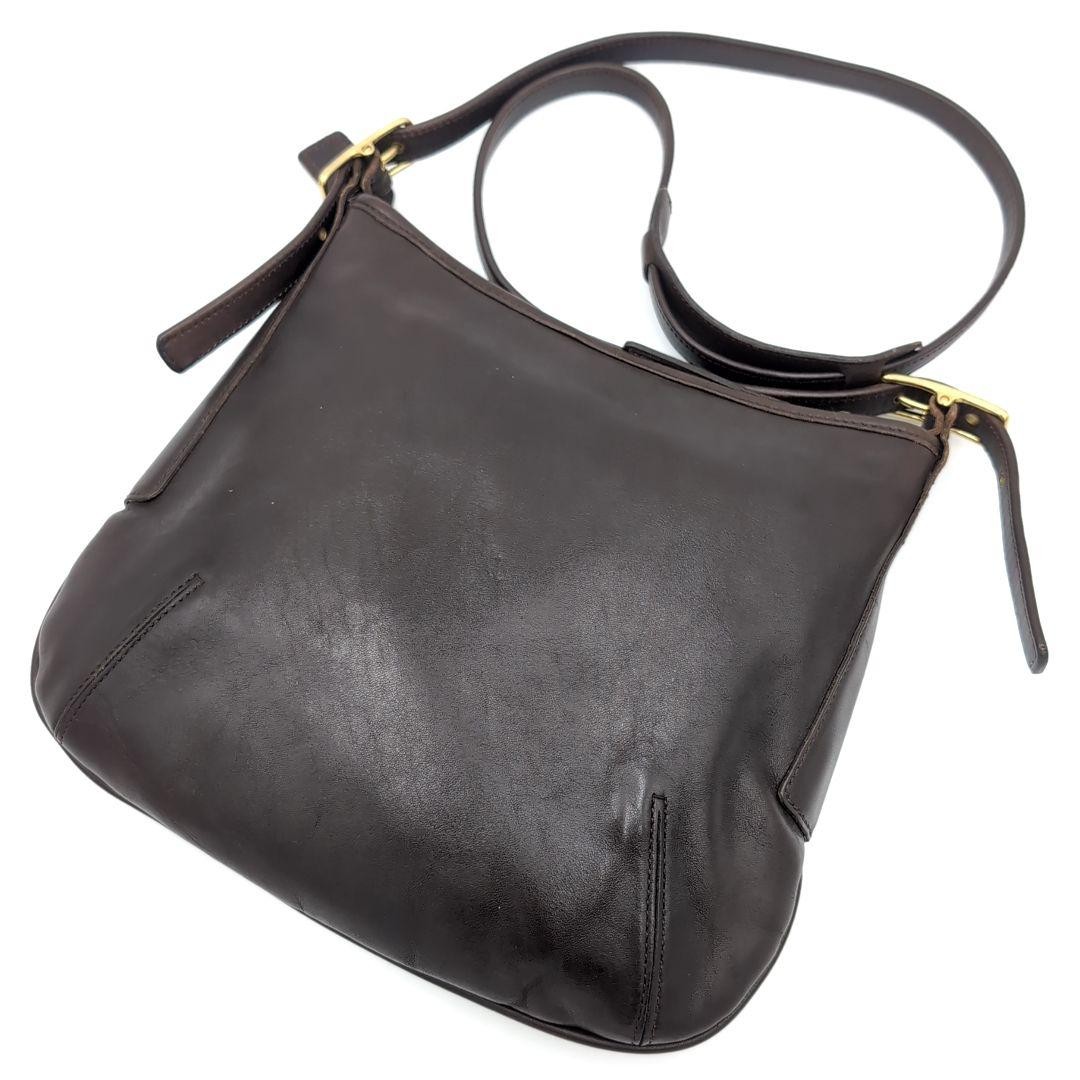 Coach Shoulder Bag Leather Brown Authentic G01081121 thumbnail 6