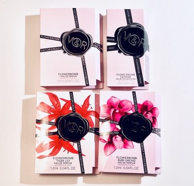 Viktor & Rolf Flowerbomb Samples Set Flowerbomb Extreme, Tiger Lily, Ruby Orchid