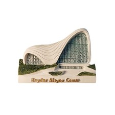 Heydar Aliyev Center Resin Refrigerator magnet 3D travel souvenirs craft