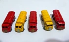 Matchbox Lesney 11a ERF Tanker in Yellow 2 off + 3 in Red for  Member agriffaguy