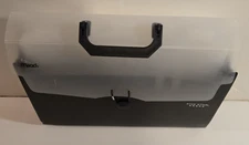 Mead Five Star 23 Pocket Expanding File Folder Portable Organizer Black