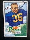 New ListingEarl Jug Girard Autographed 1951 Bowman Football Card #17 Packers Died 1997