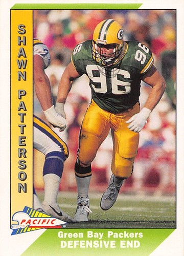 Shawn Patterson 1991 Pacific 164 Green Bay Packers Rookie Football Card - Picture 1 of 2