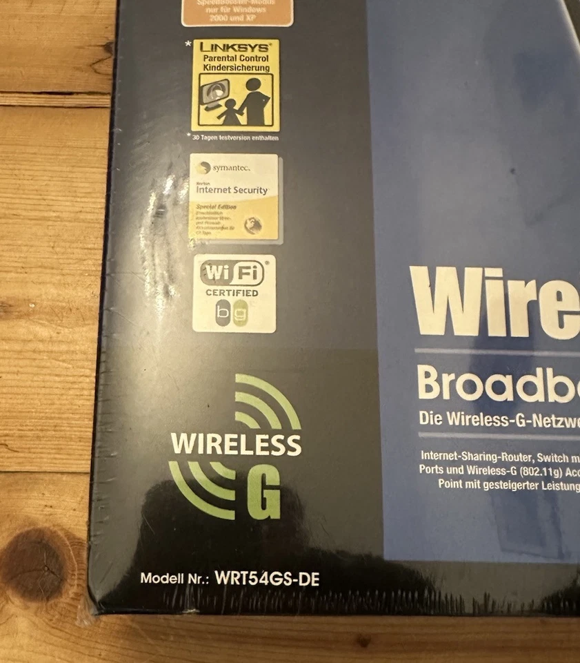 Linksys WRT54GS Wireless-G Broadband Router mit Speed Booster !! Neu !!OVP - Bild 2 von 4