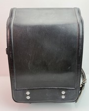 Tsuchiya Kaban Randoseru Kid's School Backpack Black Faux Leather Japan Basic