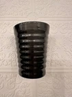 Bauer Ringware Pottery Black 6 oz 3.5 inch Vintage Juice cup tumbler California