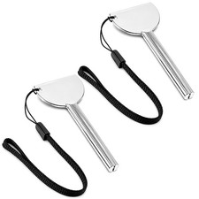 2 Pcs Toothpaste Squeezer Stainless Steels Tube Squeezer Keys with Hanging Ro...