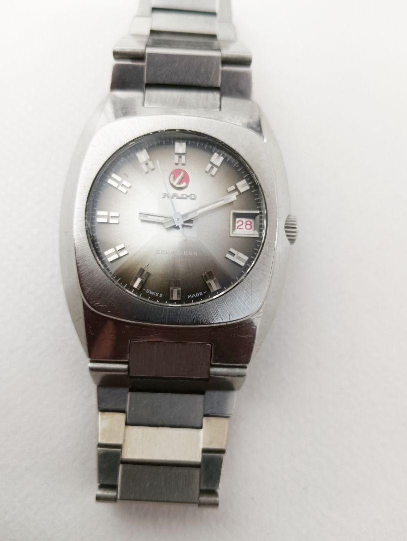 Rado Men Wristwatch Scheidegg Brown Round Silver Automatic