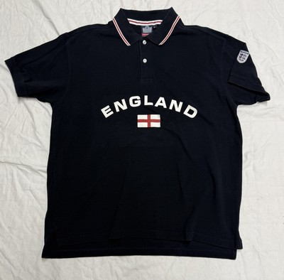 #ad England Admiral Polo Shirt Mens L Short Sleeve Navy Blue $10.00