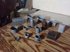 1950s Ideal Marx ROY ROGERS Chuck Wagon Parts Cowboy cook playset