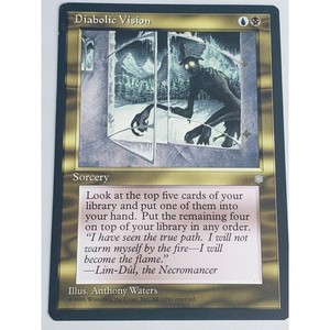 Diabolic Vision Ice Age 1995 MTG Blue Black Sorcery Wizards of the Coast