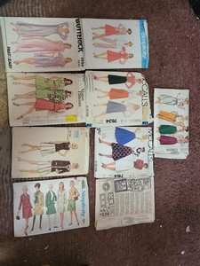 Vtg Lot Pattern Lot Of 9 McCalls|Butterick Simplicity|Vogue Sizes 14, 16 And 18