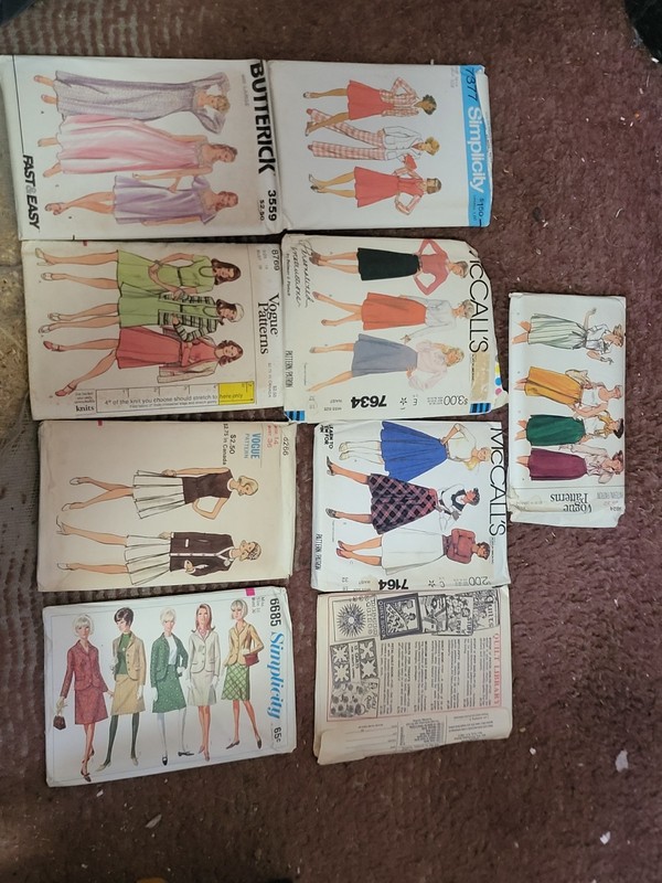 Vtg Lot Pattern Lot Of 9 McCalls|Butterick Simplicity|Vogue Sizes 14, 16 And 18