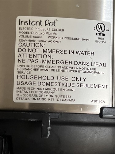 Instant Pot Duo Evo Plus 60 Qt 10-in-1 Multi use Pressure Cooker - Picture 16 of 24