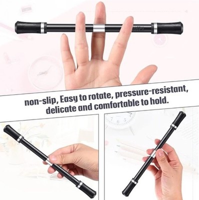 Spinning Pen Rolling Finger Rotating Gaming Trick Pen Fidget Students BLUE/BLK