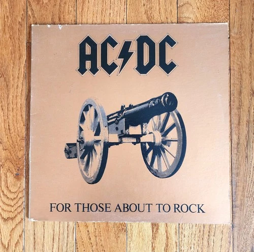 AC/DC FOR THOSE ABOUT TO ROCK LP 1981 ATLANTIC RECORDS SD 11111