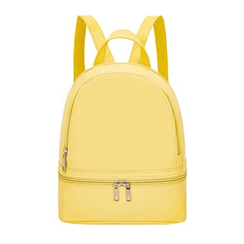 Cute Fashion Mini Backpack Leather for Women Yellow1 | eBay display picture 1
