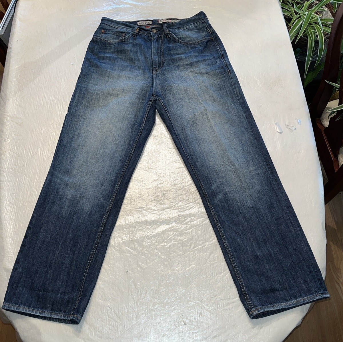 Ecko Unltd Denim Foundry blue jeans baggy fit 32x31 30x32