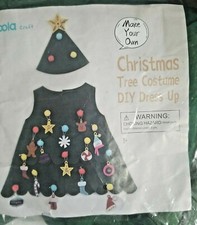 Child's Christmas Tree Costume Girl Dress Kids Outfit