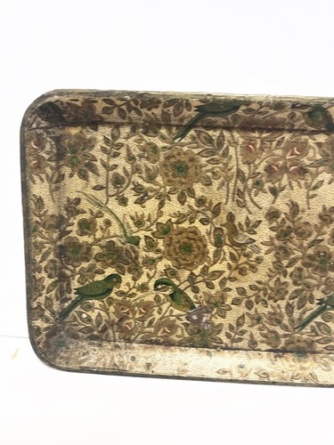 Stunning Vintage Oriental Flowers bird Trinket Tray cottagecore country house - Picture 3 of 23