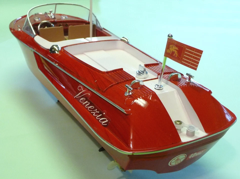 RC Boot VENEZIA Länge 45cm WUNDERSCHÖN mit HOLZ-OPTIK Ferngesteuert 40MHz 040390 - Bild 4 von 4