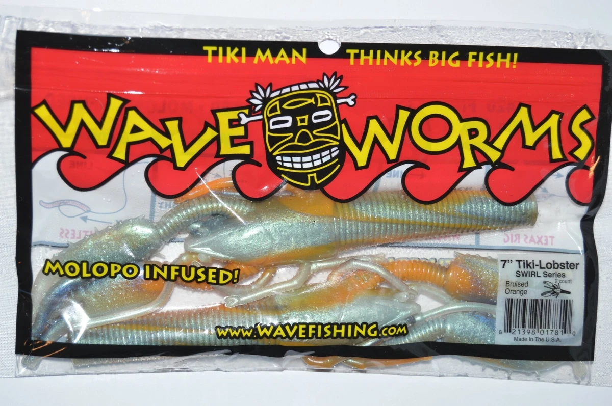 WAVE WORMS Tiki Crawdude Crayfish Soft Baits 4.5 - Two Colors! New in WAVE WORMS Tiki Crawdude Crayfish Soft Baits 4.5 - Two Colors! New in